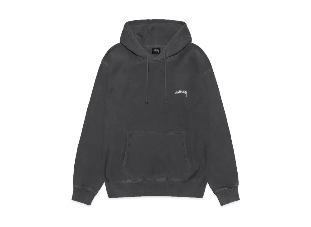 Stussy Smooth Stock Hoodie Pigment Dyed "Black"