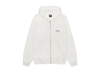 Stussy Smooth Stock Zip Hoodie Pigment Dyed "Natural"
