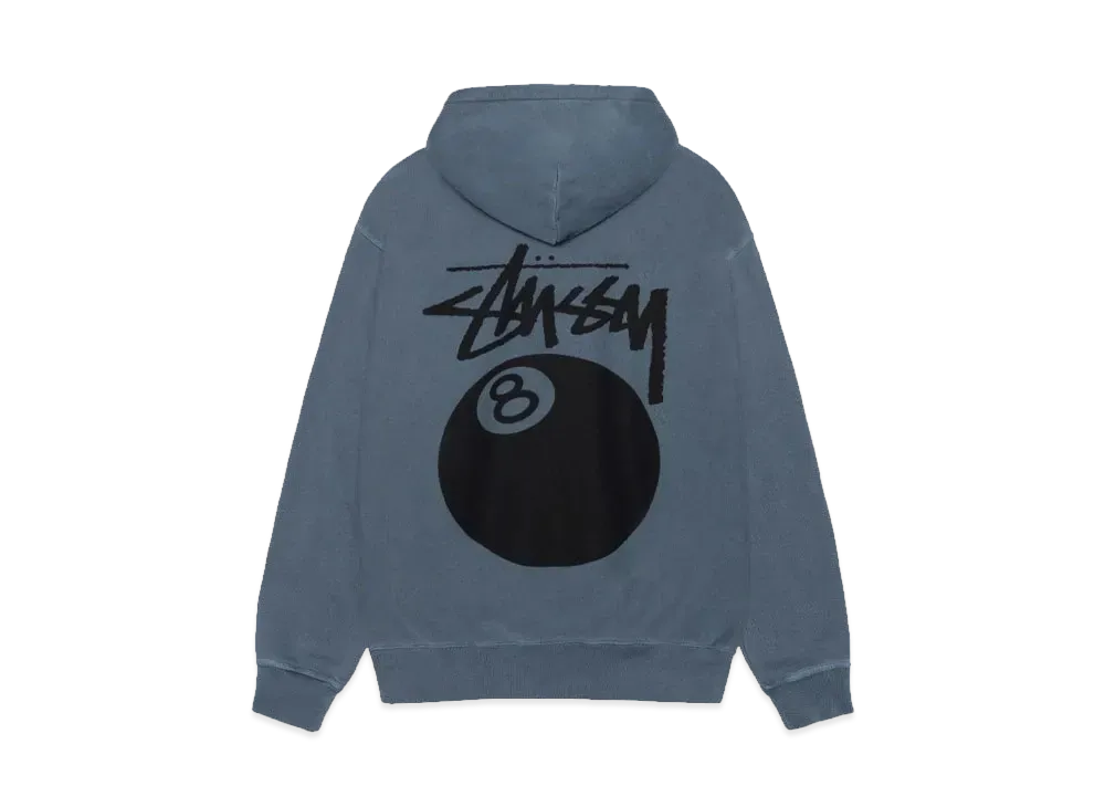 Stussy 8 Ball Hoodie Pigment Dyed "Navy"