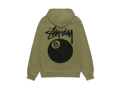 Stussy 8 Ball Hoodie Pigment Dyed "Olive"