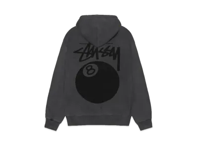 Stussy 8 Ball Hoodie Pigment Dyed "Black"