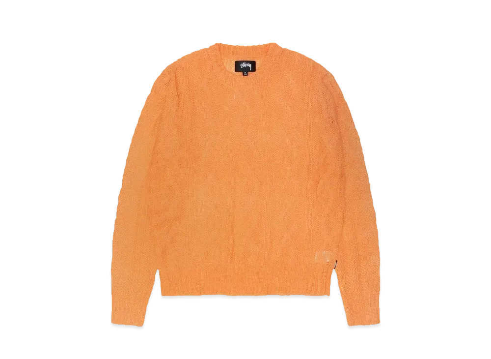 Stussy Cable Loose Knit Sweater "Melon"