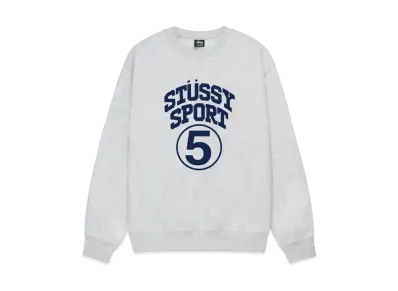 Stussy 5 Sport Crew "Ash Heather"