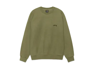 Stussy Smooth Stock Crew Pigment Dyed "Olive"