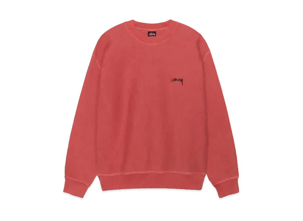 Stussy Smooth Stock Crew Pigment Dyed "Guava"