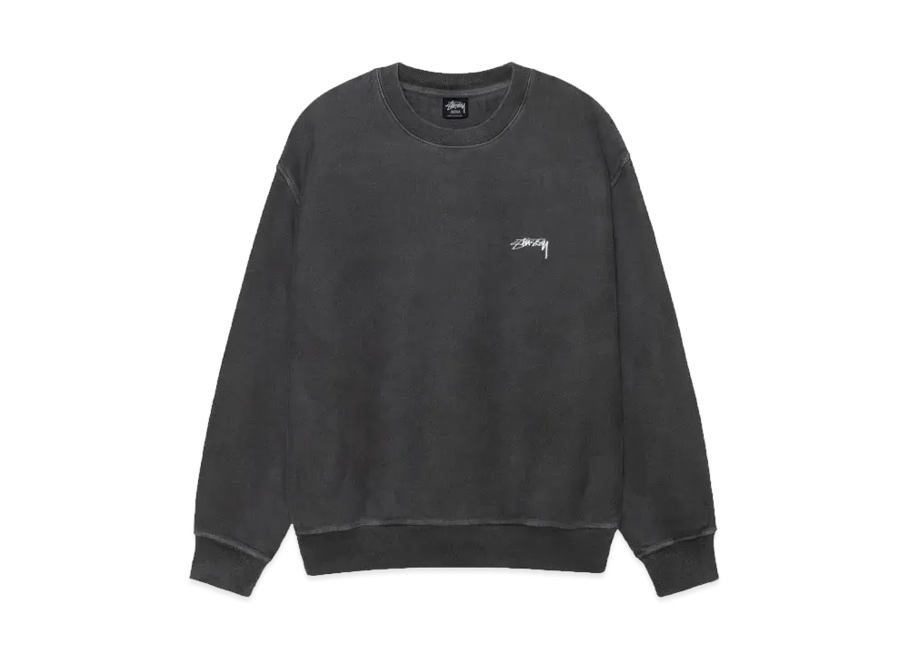 Stussy Smooth Stock Crew Pigment Dyed "Black"
