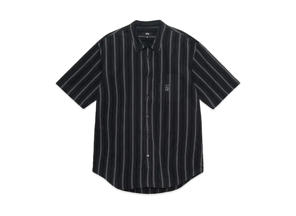 Stussy Boxy SS Shirt Stripe "Black"