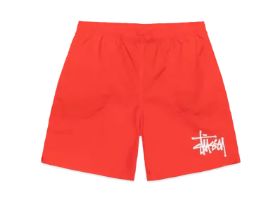 Stussy Water Short Big Basic "Bright Red"