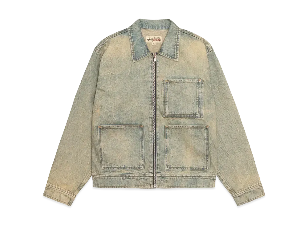 Stussy Zip Work Jacket Denim "Beach Wash"