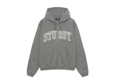 Stussy Outline Zip Hoodie "Grey"