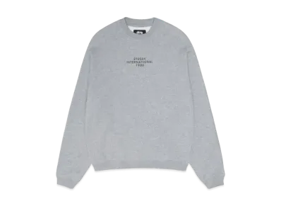 Stussy Raglan Sleeve Crew "Gray Heather"