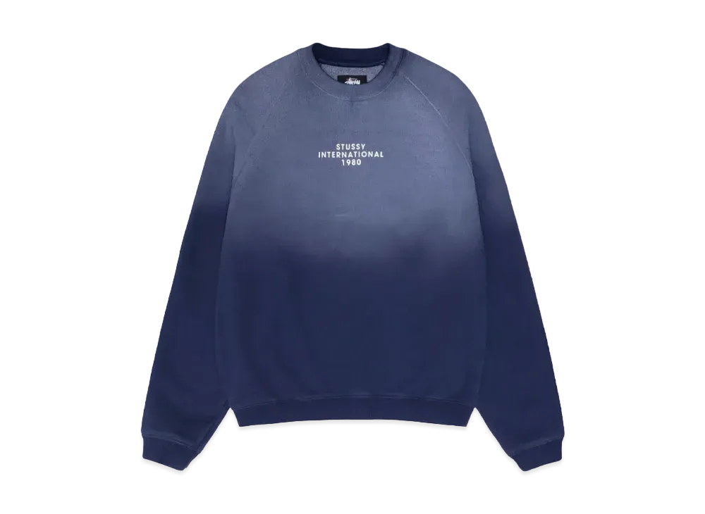 Stussy Raglan Sleeve Crew "Navy"
