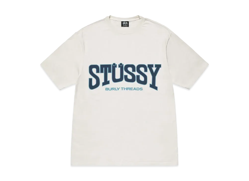 Stussy Burly Threads Tee Pigment Dyed "Natural"