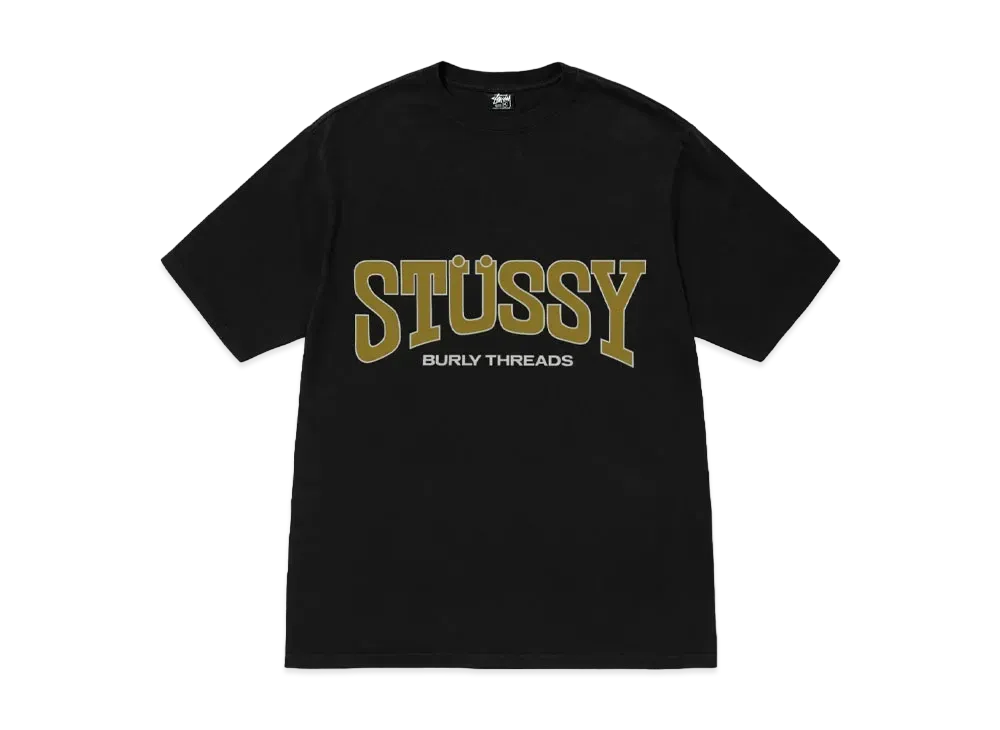 Stussy Burly Threads Tee Pigment Dyed "Black"
