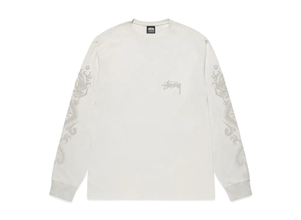 Stussy Dragons LS Tee Pigment Dyed "Natural"