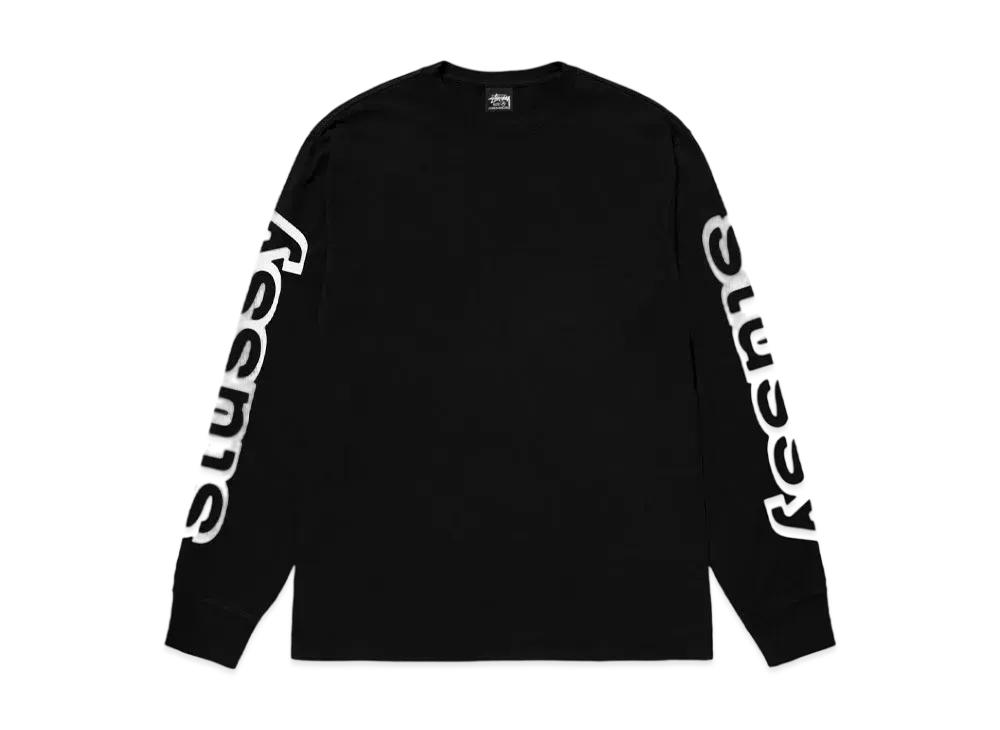 Stussy Sideways LS Tee "Black"