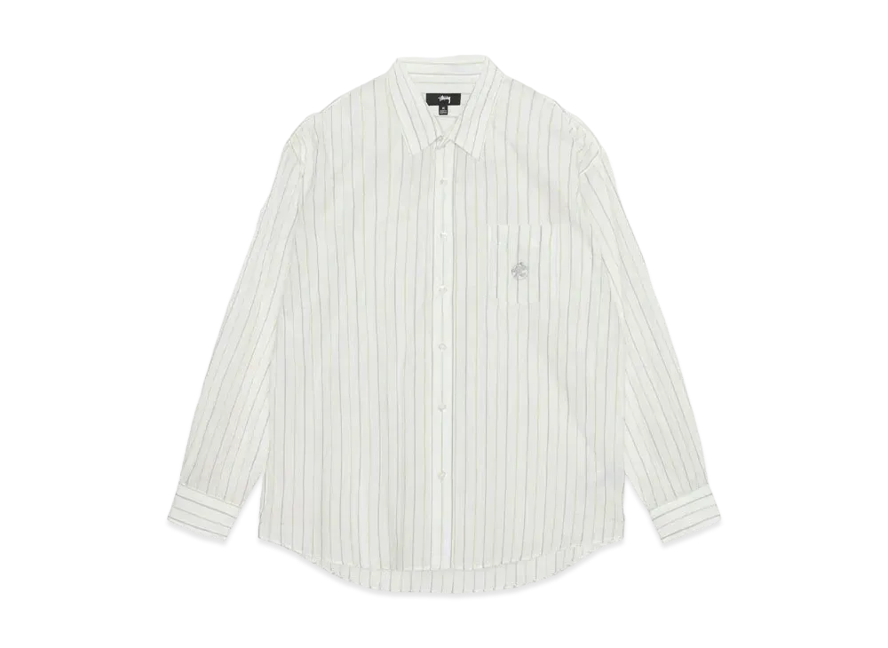 Stussy Classic Shirt Striped Cotton Linen 