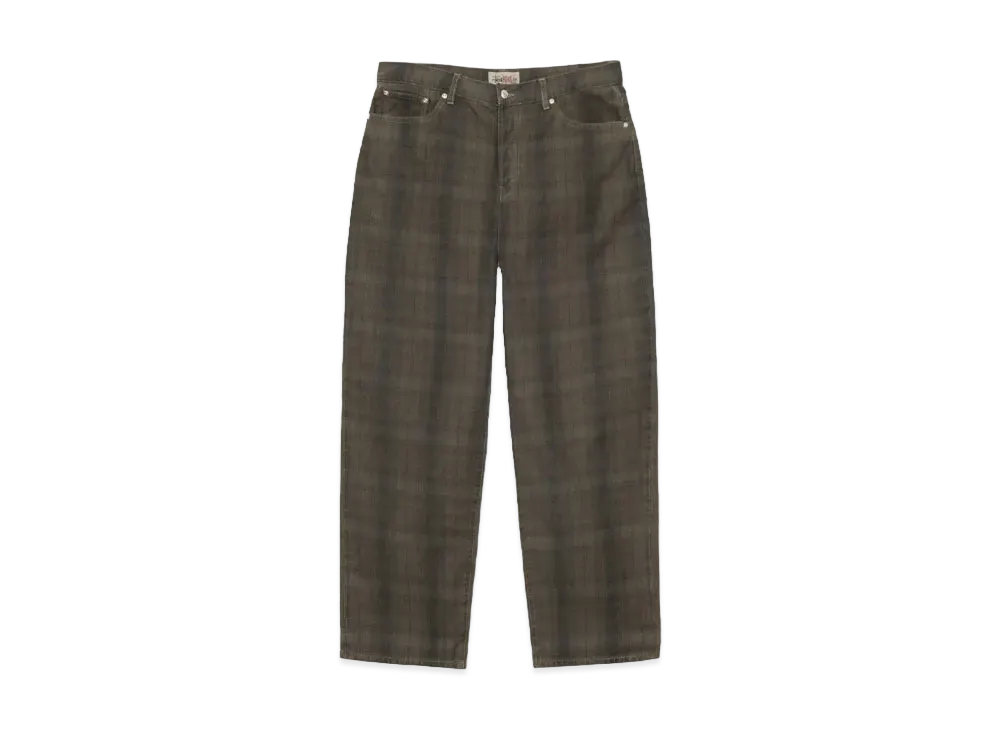 Stussy Big OL Jean Canvas Plaid "Olive"