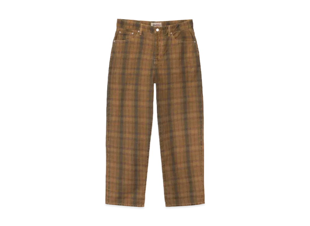 Stussy Big OL Jean Canvas Plaid "Brown"