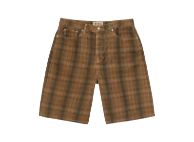 Stussy Big OL Short Canvas Plaid "Brown"