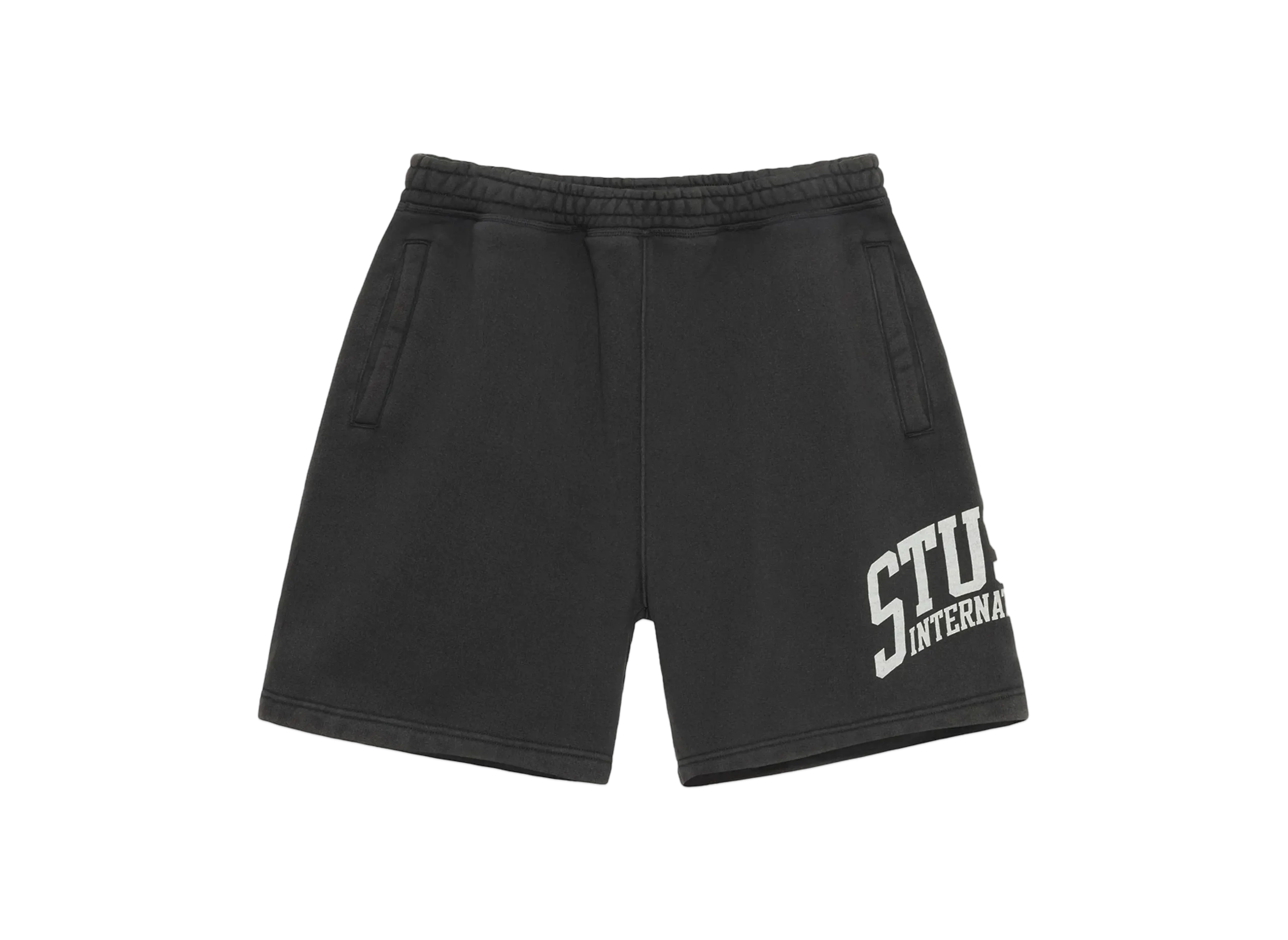 Stussy Fleece Short International "Washed Black"