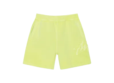 Stussy Fleece Short Tonal Applique "Lime"