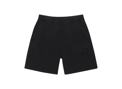 Stussy Fleece Short Tonal Applique "Black"