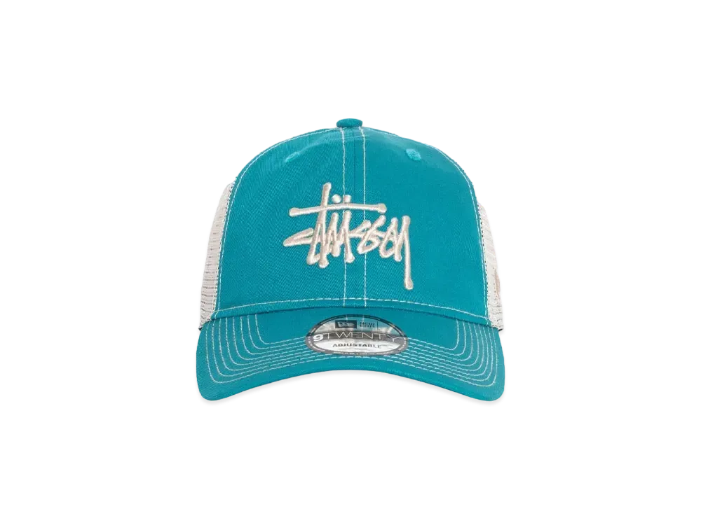 Stussy New Era 9Twenty Basic Trucker "Teal"