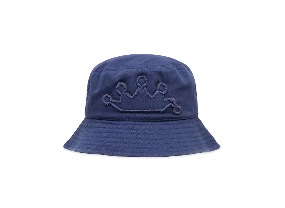 Stussy Bucket Hat Crown Applique "Navy"