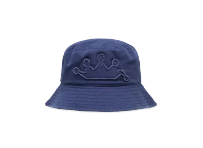 Stussy Bucket Hat Crown Applique "Navy"
