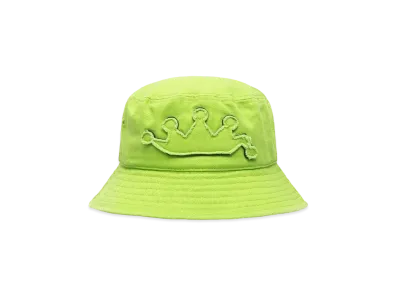 Stussy Bucket Hat Crown Applique "Lime"