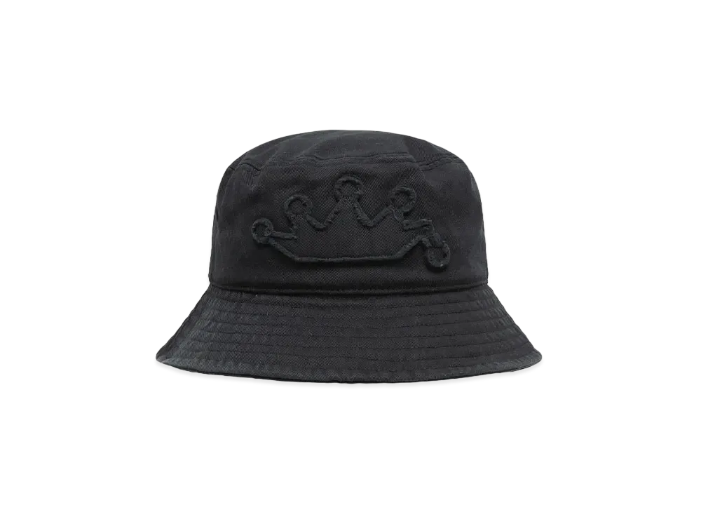 Stussy Bucket Hat Crown Applique "Black"