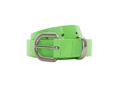Stussy Patent Leather Belt "Neon Green"
