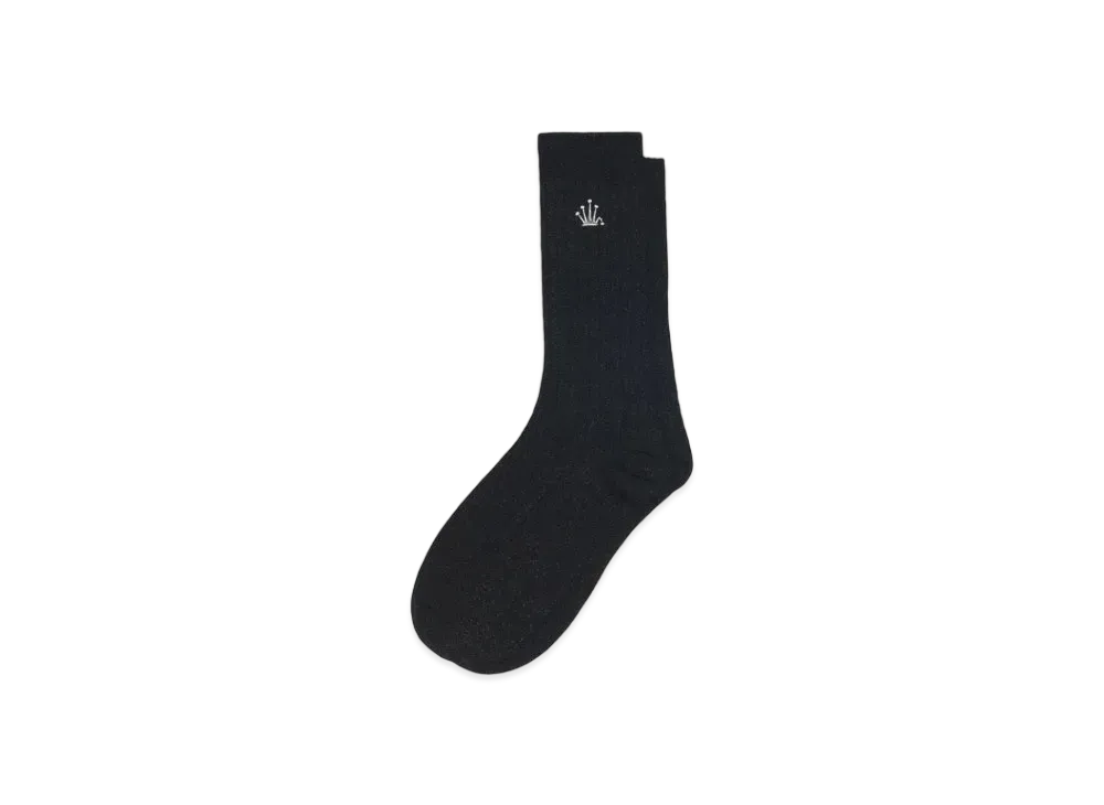 Stussy Metallic Crown Dress Sock "Metallic Black"