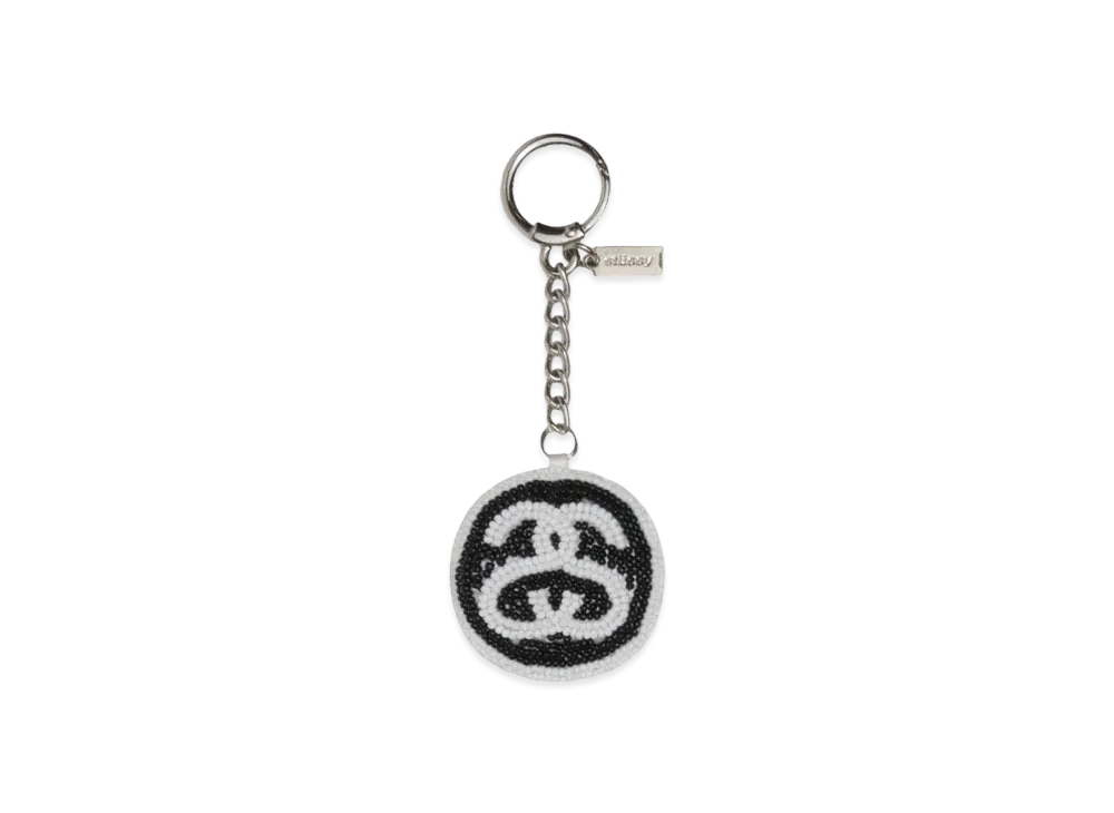Stussy SS Link Beaded Ball Keychain "Black"