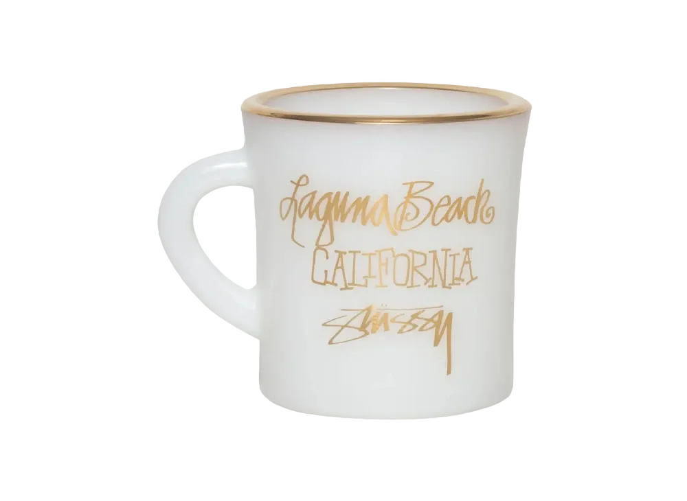Stussy Laguna Milk Glass Mug "White"