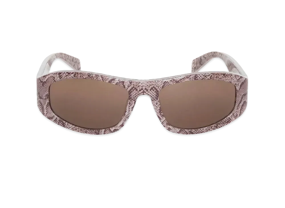 Stussy Landon Sunglasses "Snake Skin/Brown Lens"