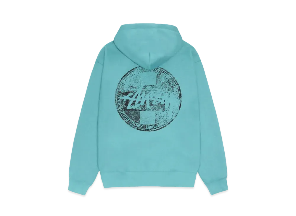 Stussy Dot Stamp Hoodie "Ocean"