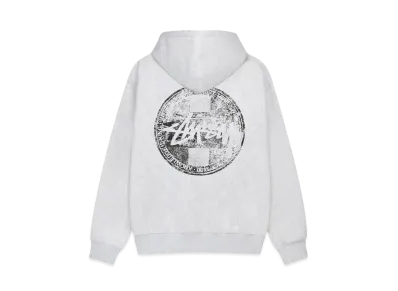 Stussy Dot Stamp Hoodie "Ash Heater"