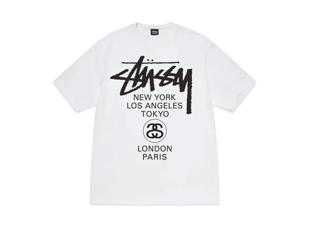 Stussy World Tour T-Shirt 2023 "White"