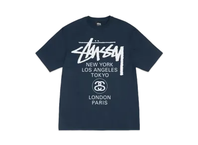 Stussy World Tour T-Shirt 2023 "Navy"