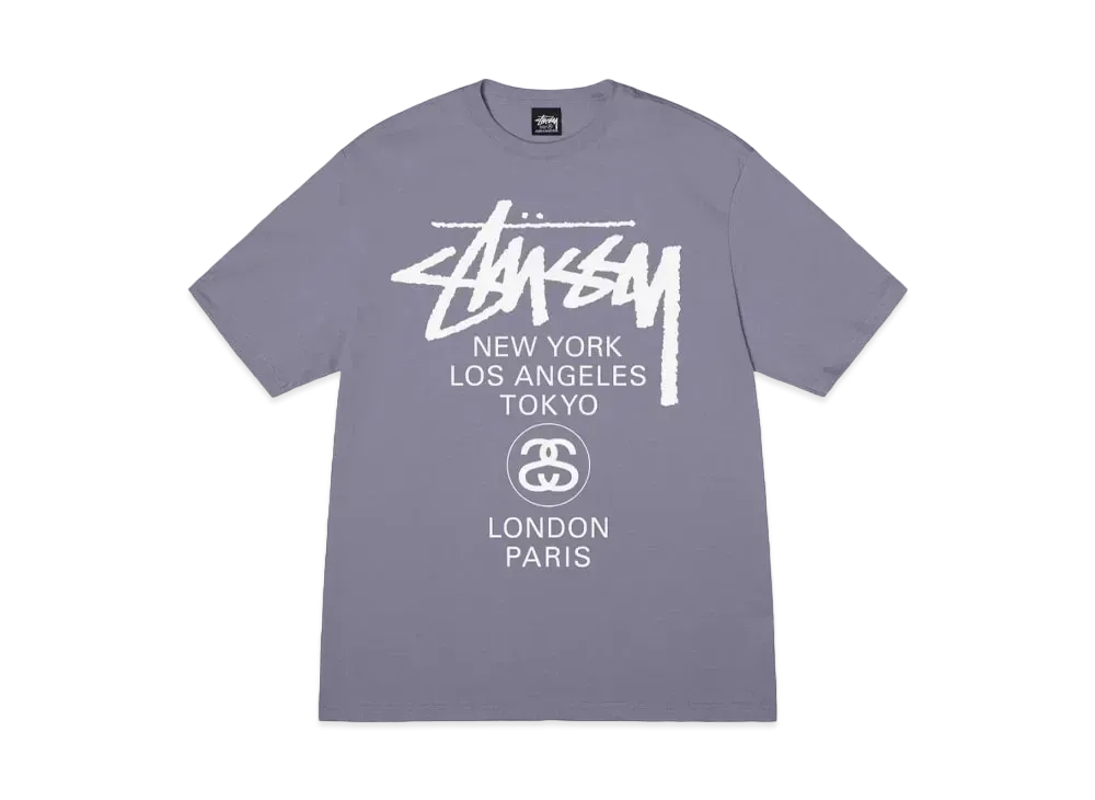Stussy World Tour T-Shirt 2023 "Mauve"