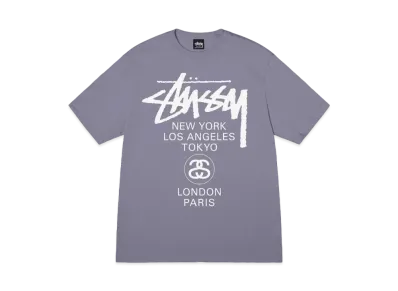 Stussy World Tour T-Shirt 2023 "Mauve"