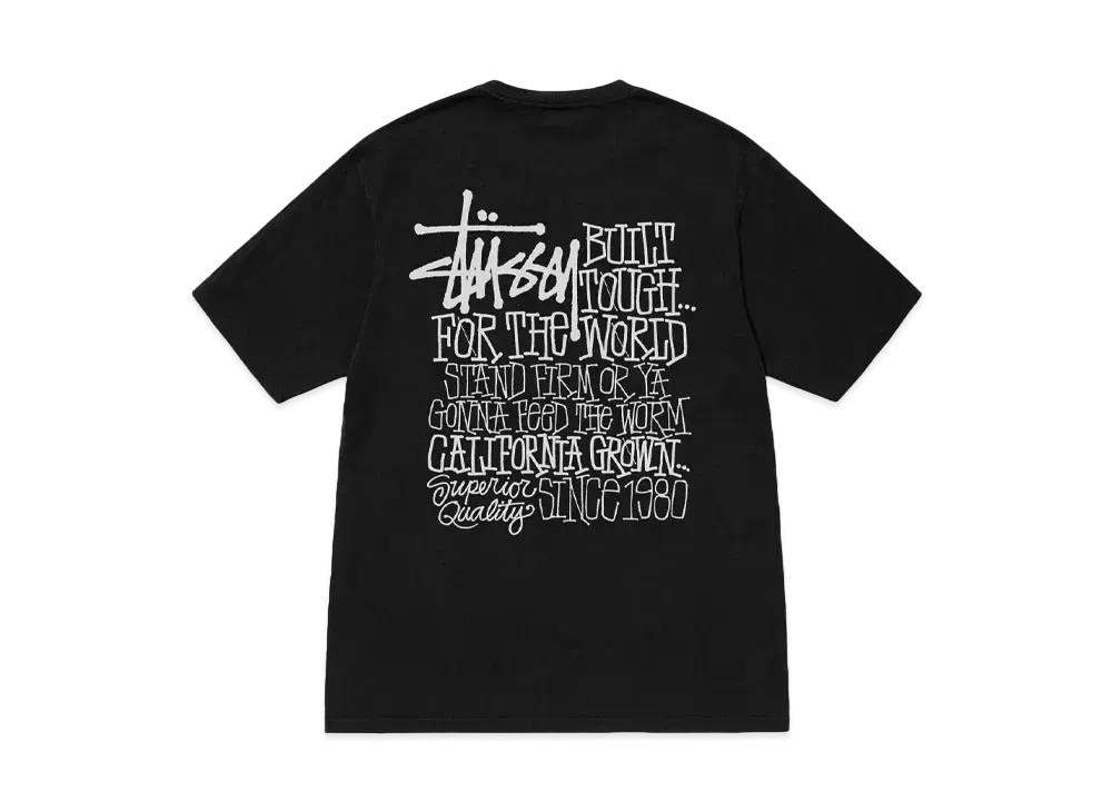 Stussy California Grown Tee Pigment Dyed "Black"