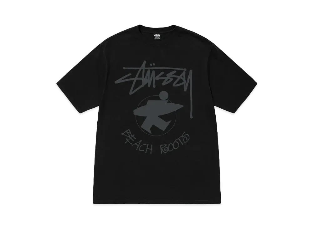 Stussy Beach Roots Tee Pigment Dyed "Black"