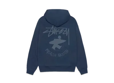 Stussy Beach Roots Zip Hoodie "Navy"