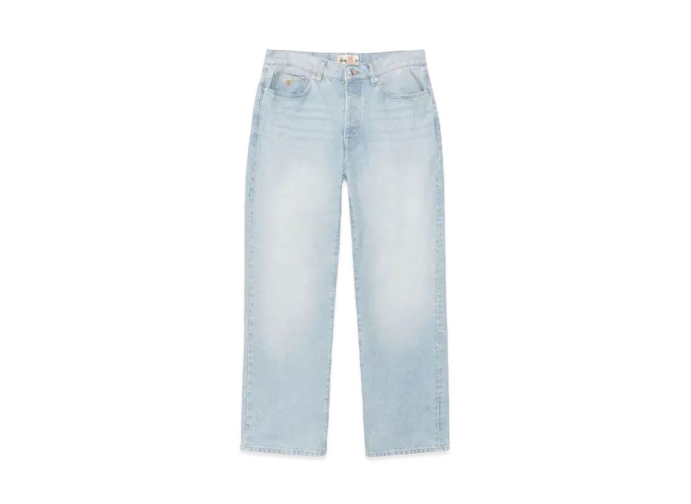 ストゥーシー デニム ふうがーーー STUSSY Stussy(ステューシー) 90S USA製 白タグ WORKGEAR ボタン