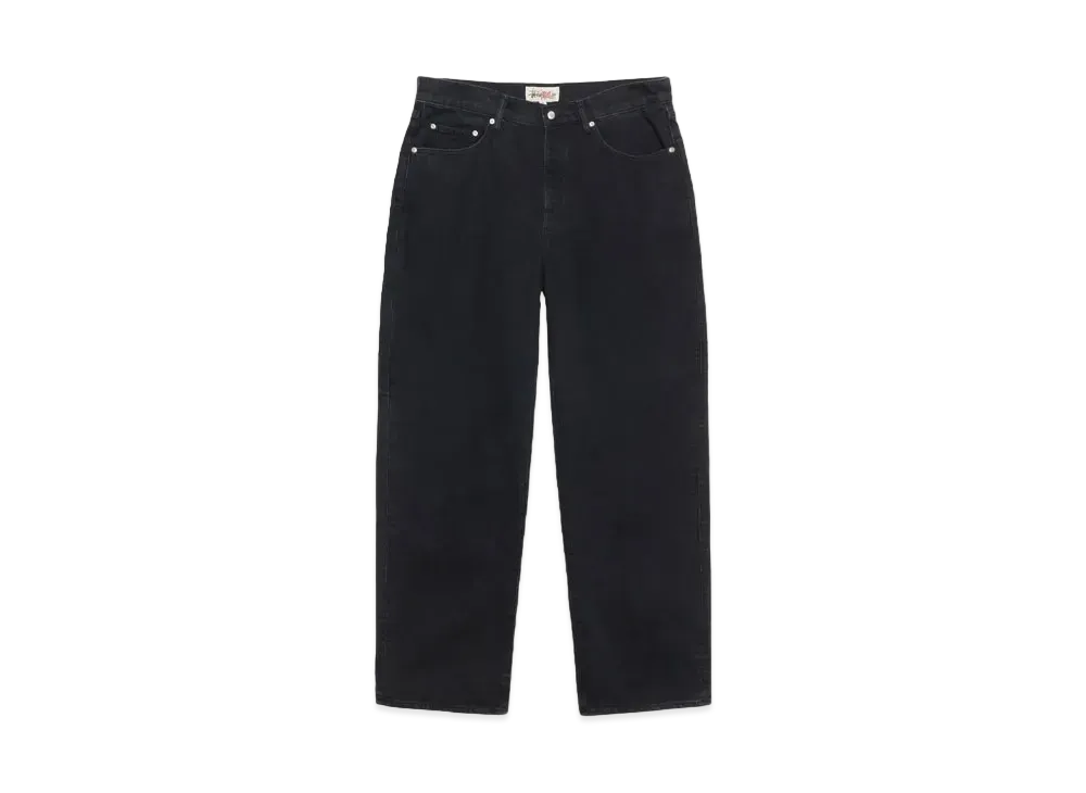 STUSSY US ダークデニム STUSSY - 超極太 90s ンテージUSA製 スーパーワイドバギーデニム