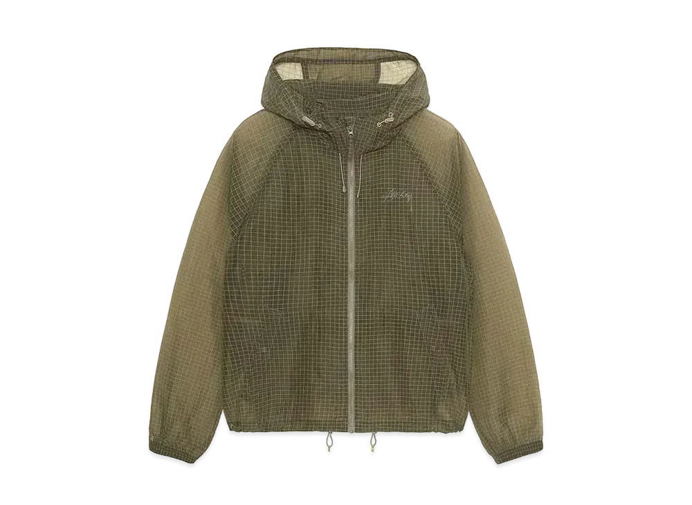Stussy Beach Shell Transprint Ripstop "Olive" (FA24)