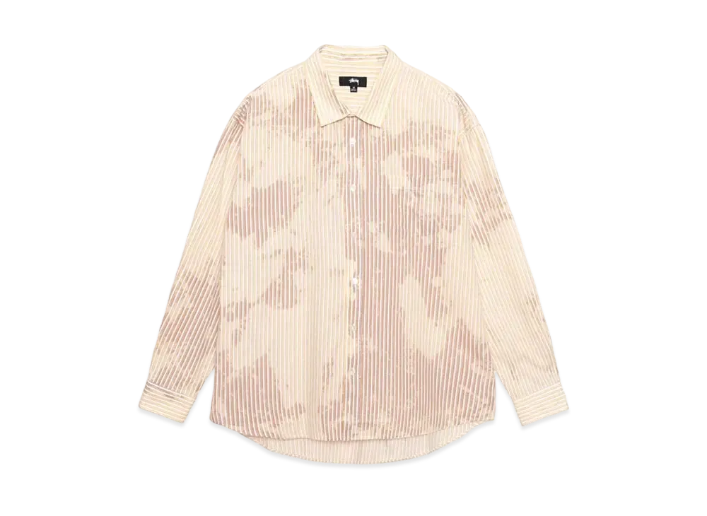Stussy Classic LS Shirt Bleached "Tan" (FA24)